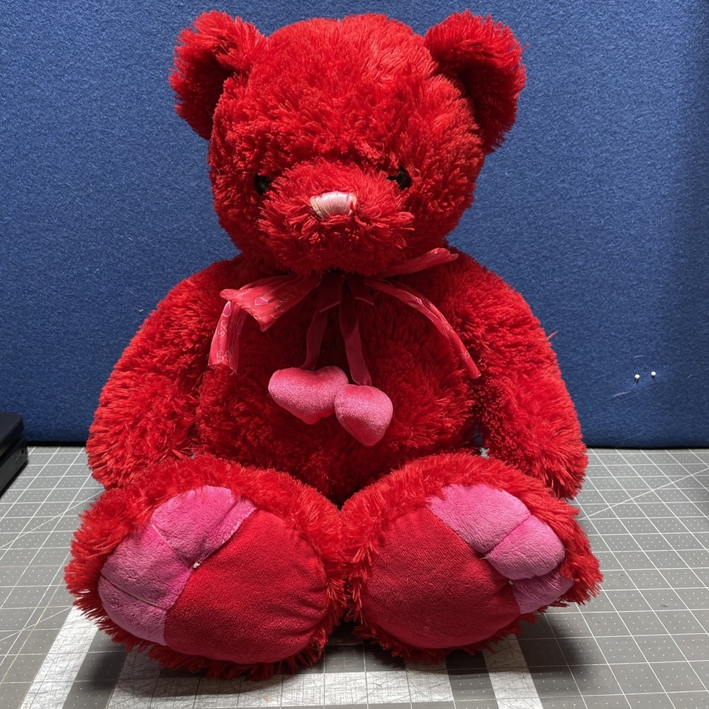 CHOSUN 24" Red‎ Pink Teddy Bear Heart Ribbon Hug Plush Valentine Bow